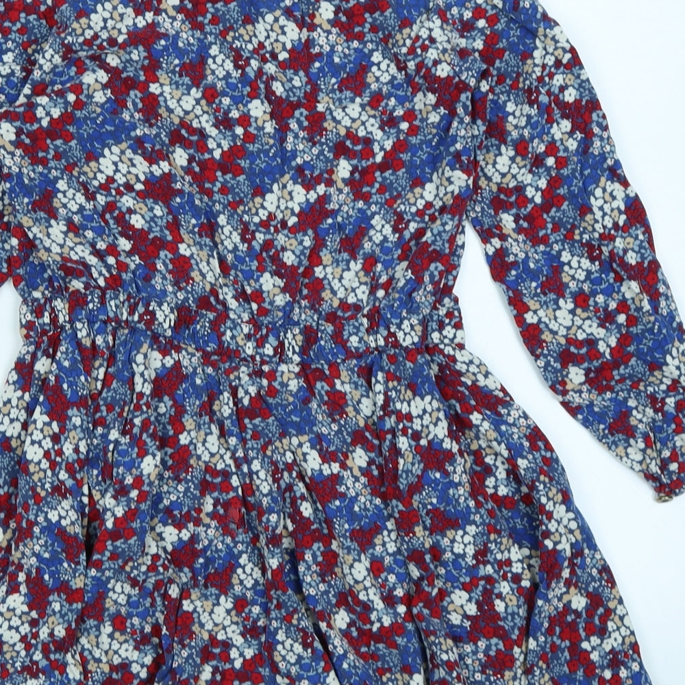 NEXT Girls Red Floral  Playsuit One-Piece Size 8 Years