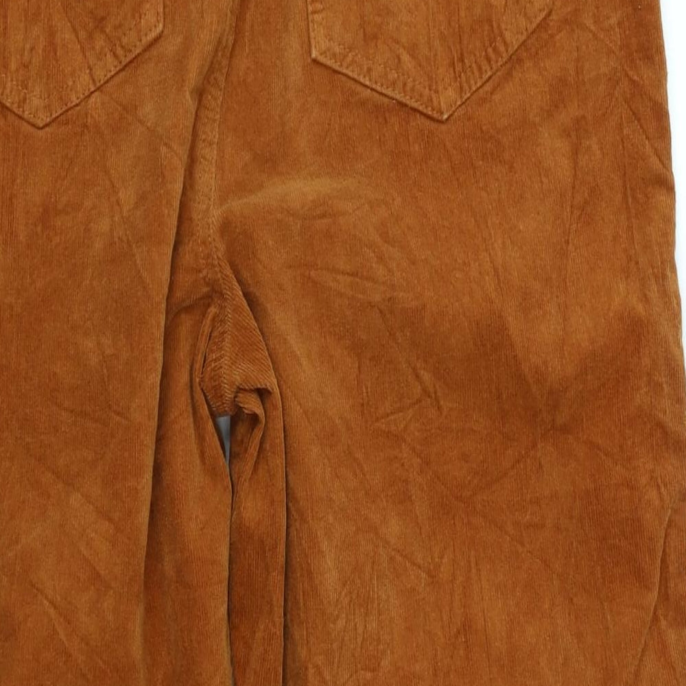 TU Womens Brown  Corduroy Chino Trousers Size 12 L28 in