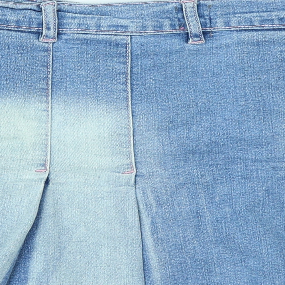 New Look Womens Blue  Denim Flare Skirt Size 12