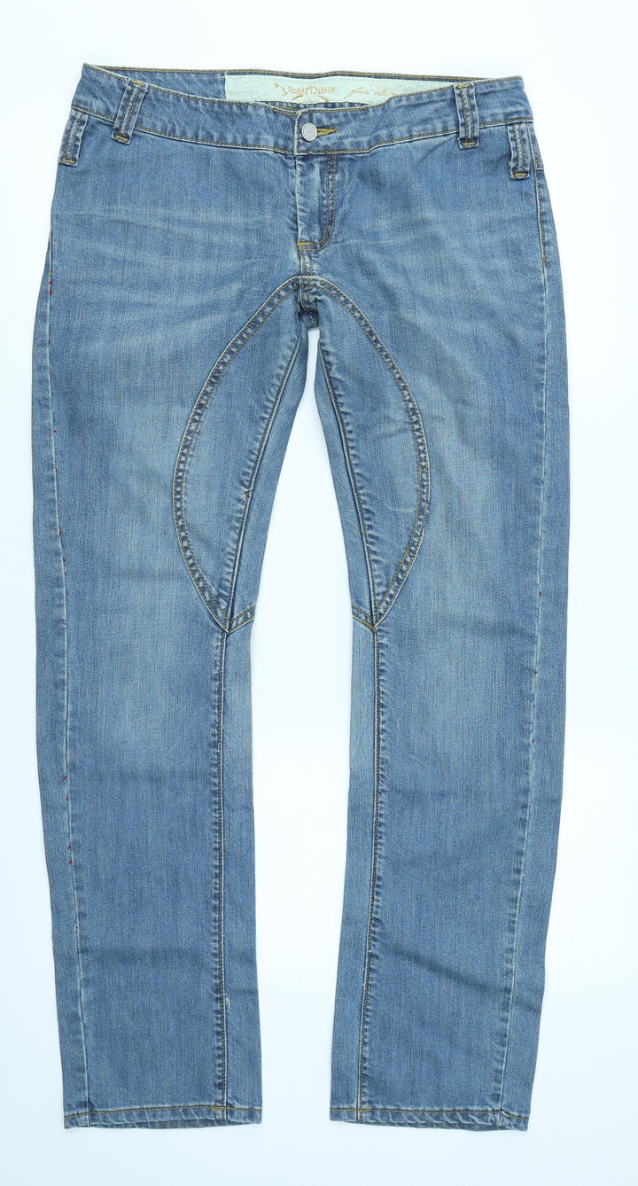 Yes Miss Womens Blue  Denim Straight Jeans Size XL L30 in