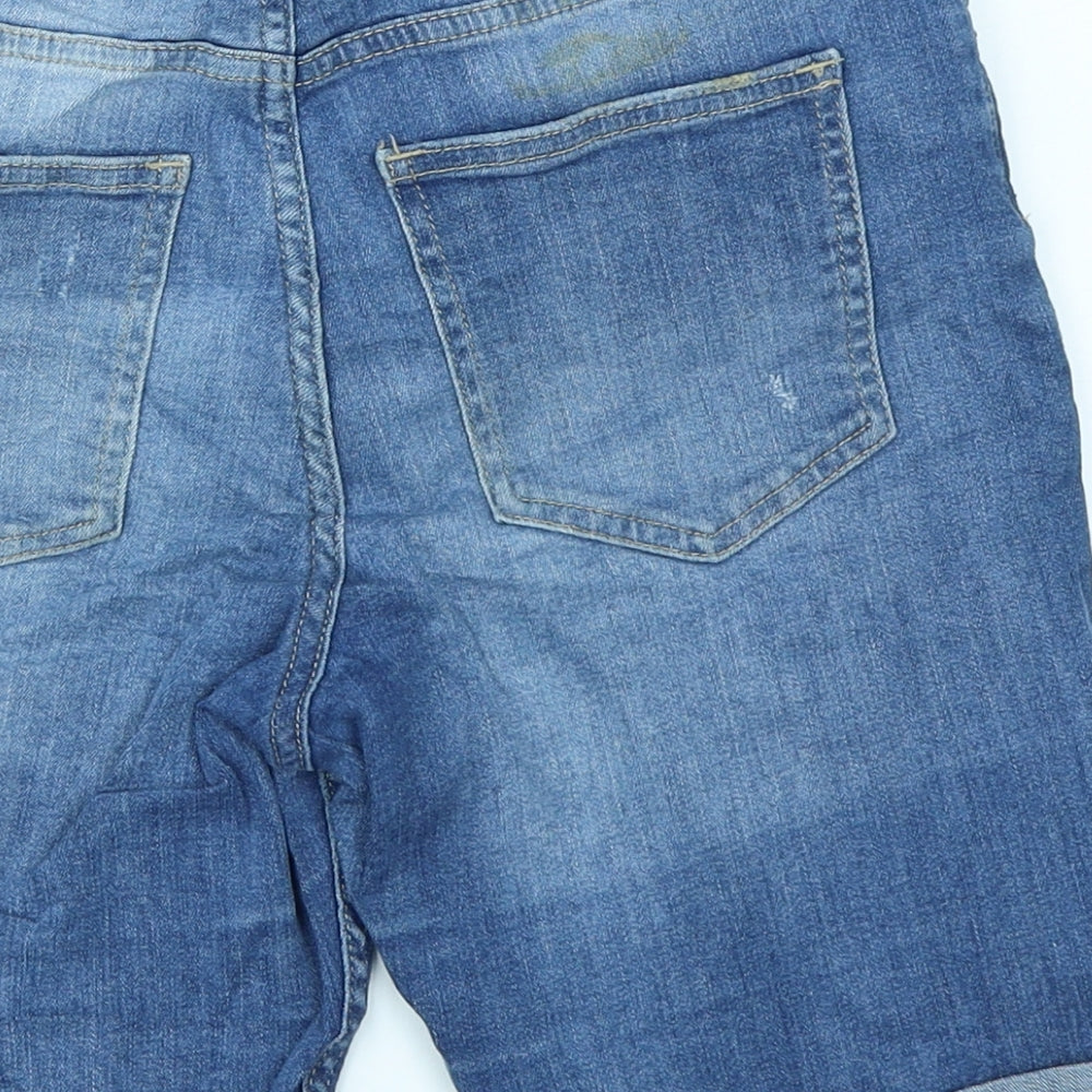 L.O.G.G Womens Blue  Denim Boyfriend Shorts Size 10