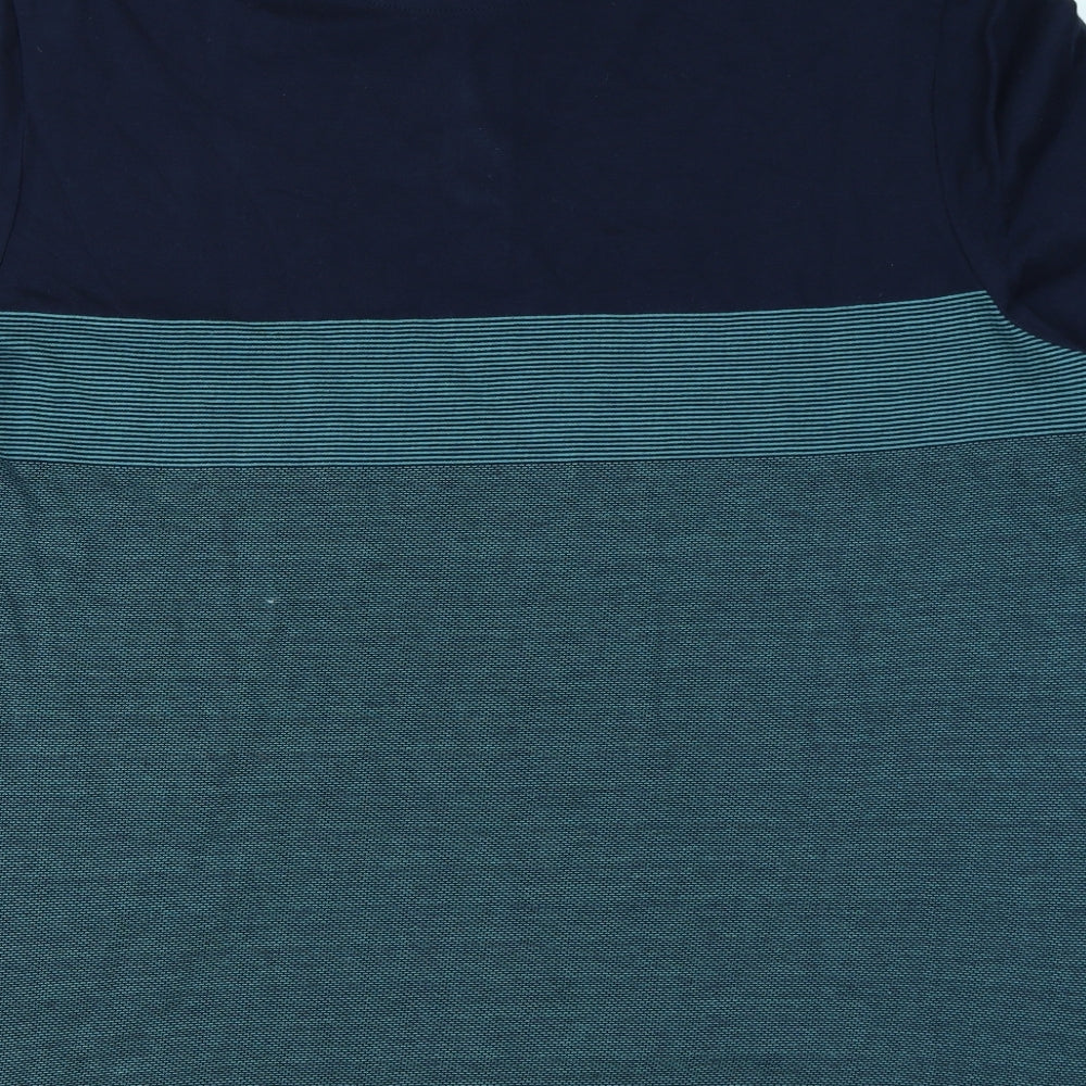 F&F Mens Green Colourblock   Polo Size 2XL