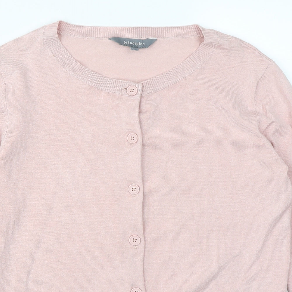 Principles Womens Pink   Cardigan Jumper Size 8