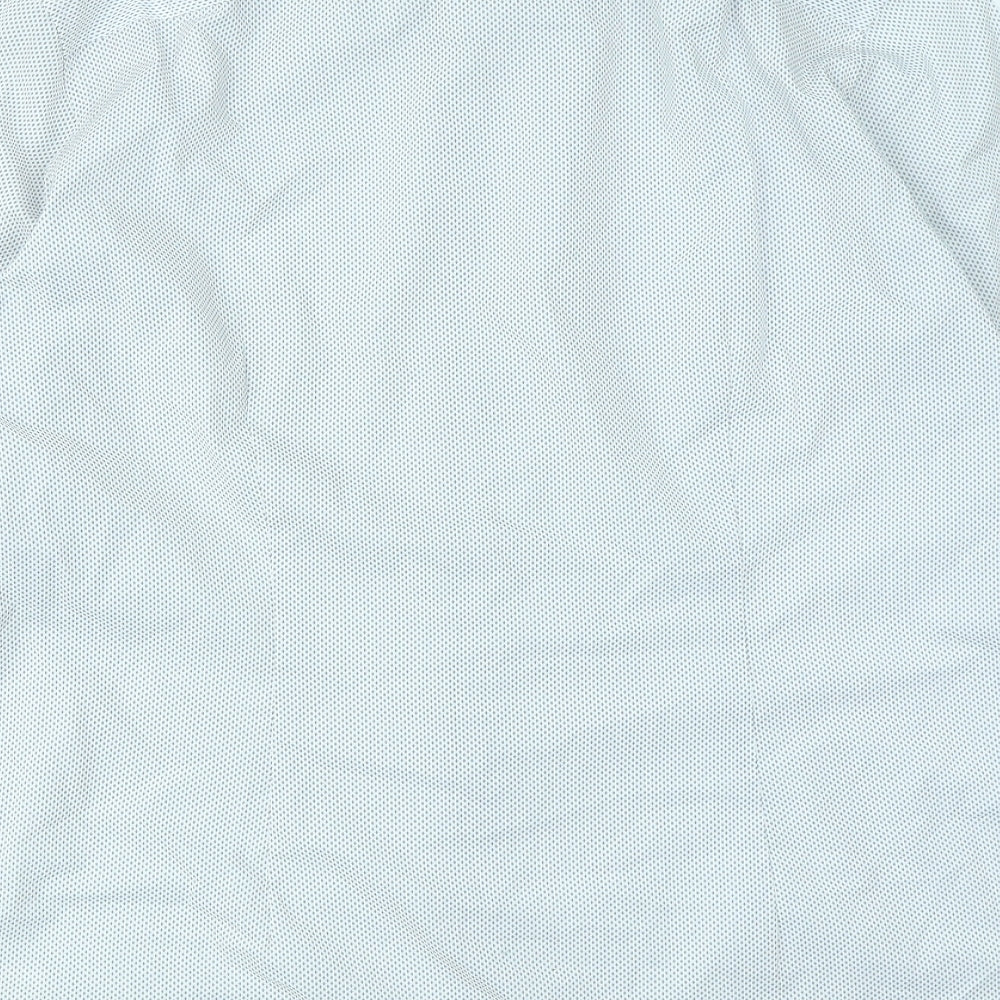 NEXT Mens White Spotted   Dress Shirt Size 16.5