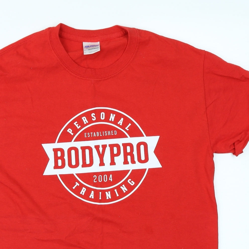 Gildan Mens Red    T-Shirt Size S