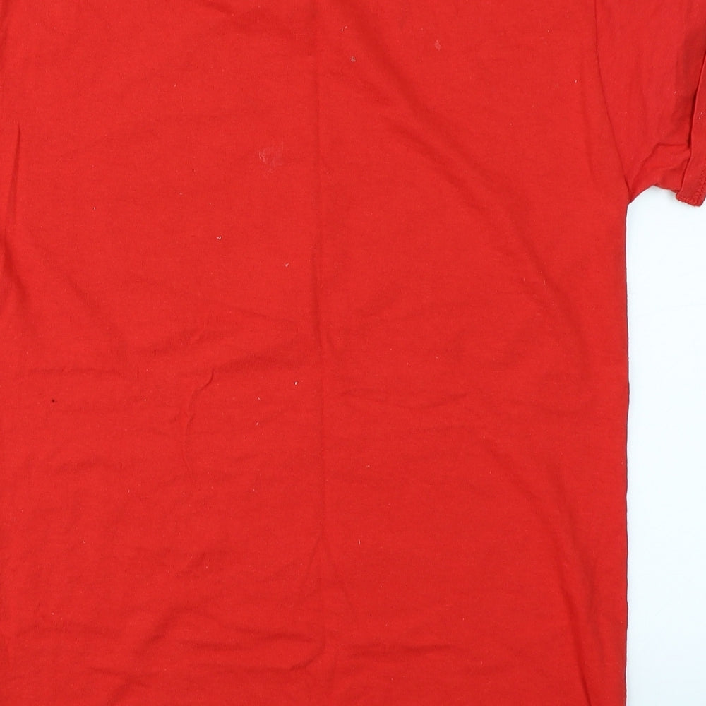 Gildan Mens Red    T-Shirt Size S