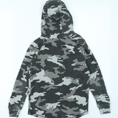 George Boys Grey Camouflage  Pullover Hoodie Size 7-8 Years