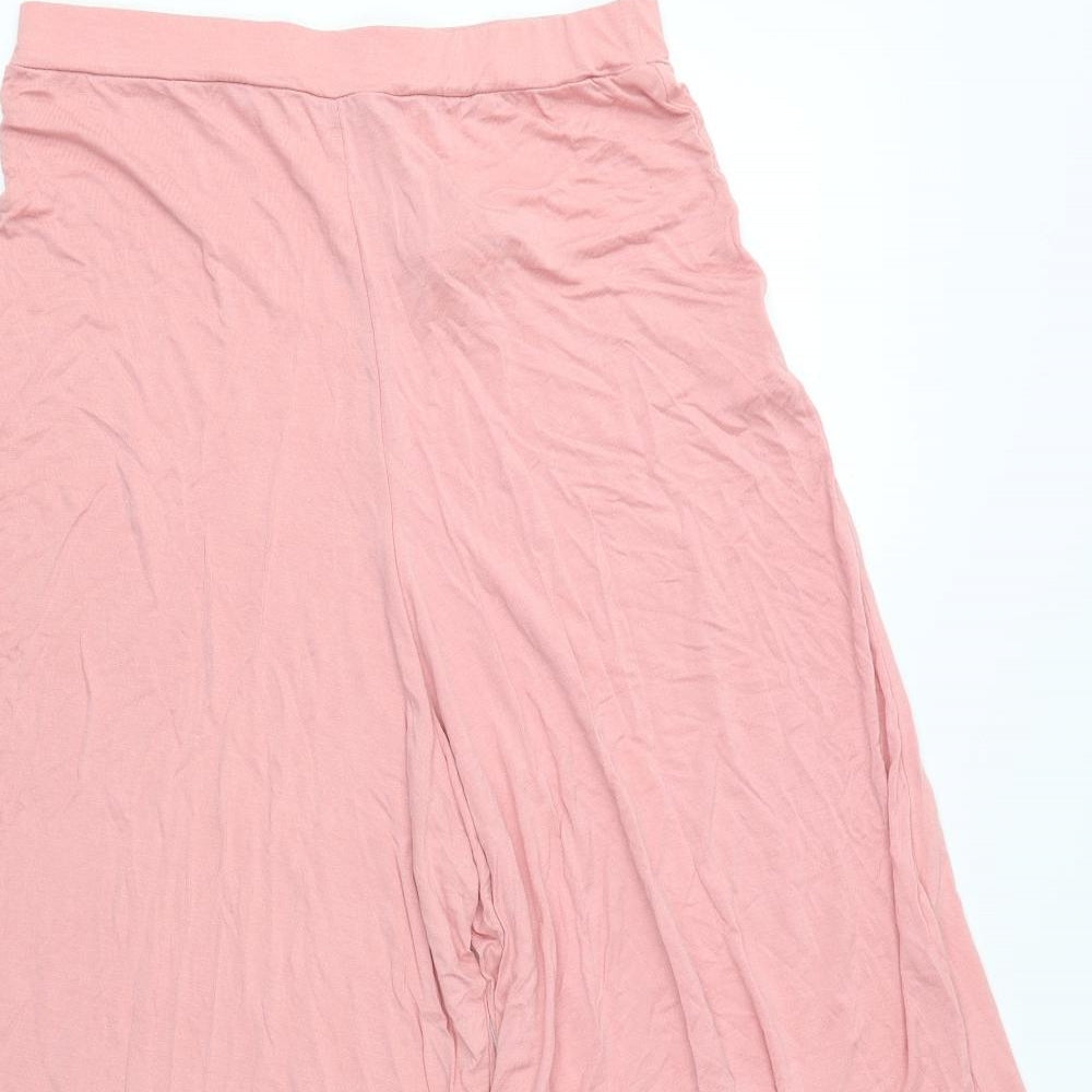 Boohoo Womens Pink   Culotte Shorts Size 14