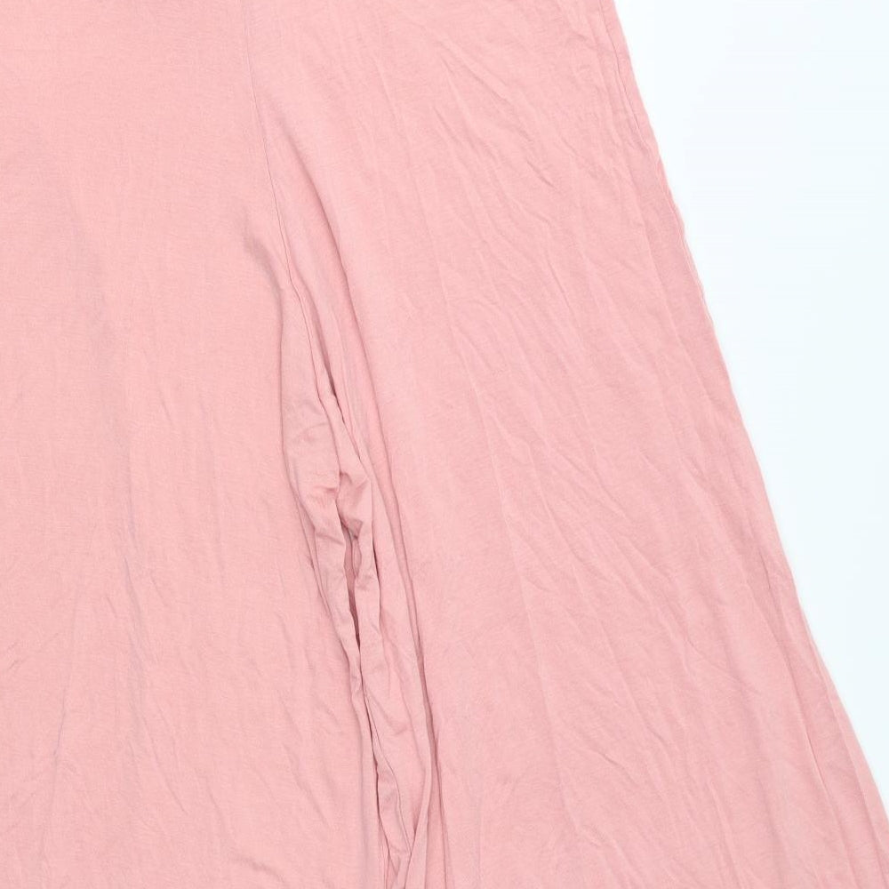 Boohoo Womens Pink   Culotte Shorts Size 14