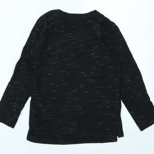 George Boys Black   Basic T-Shirt Size 6-7 Years