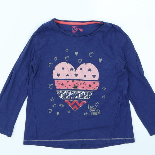 F&F Girls Blue   Basic T-Shirt Size 4-5 Years