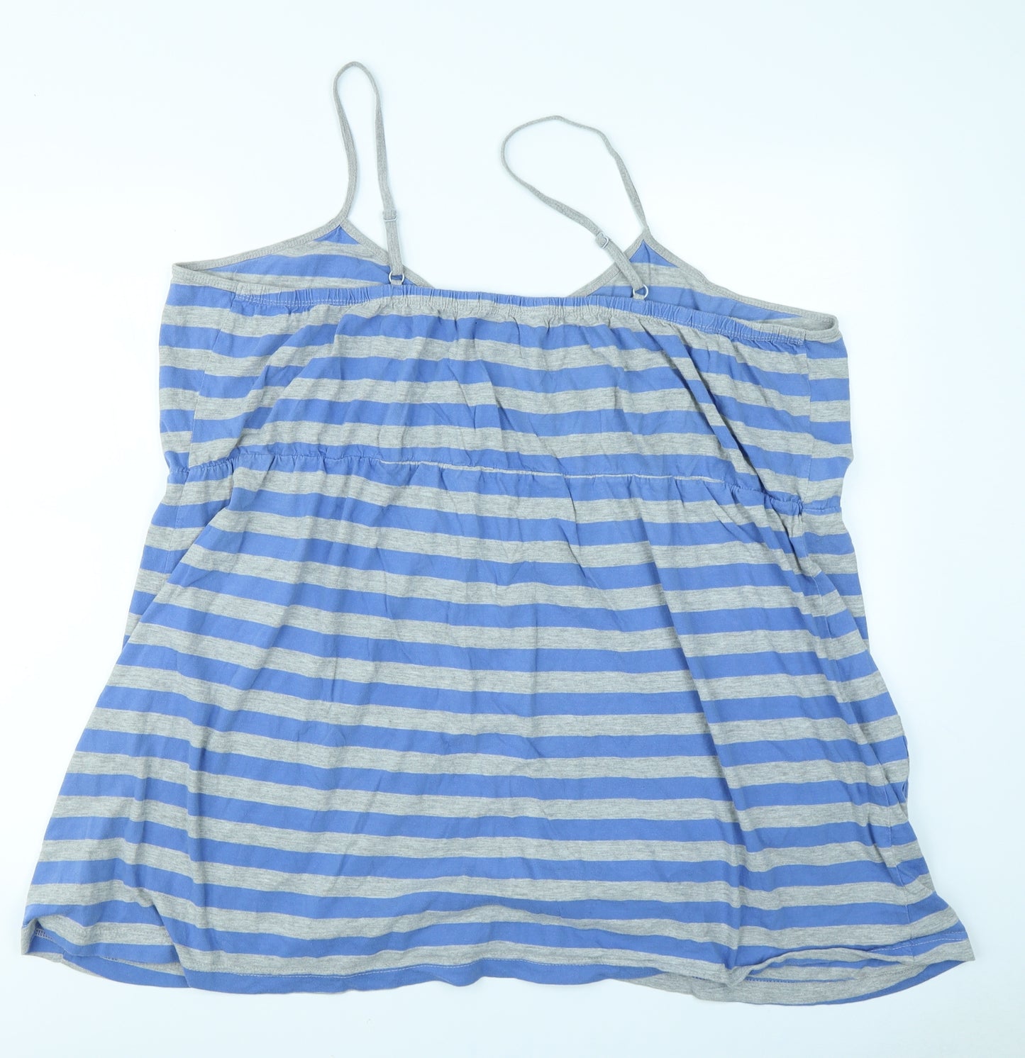Pretty Secrets Womens Blue Striped  Camisole T-Shirt Size 28