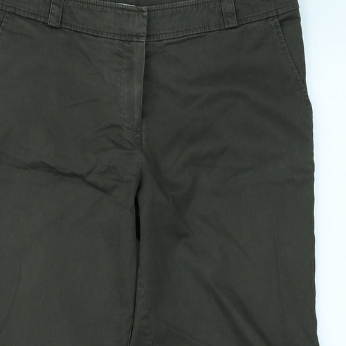AMARANTO Womens Green   Capri Trousers Size 14