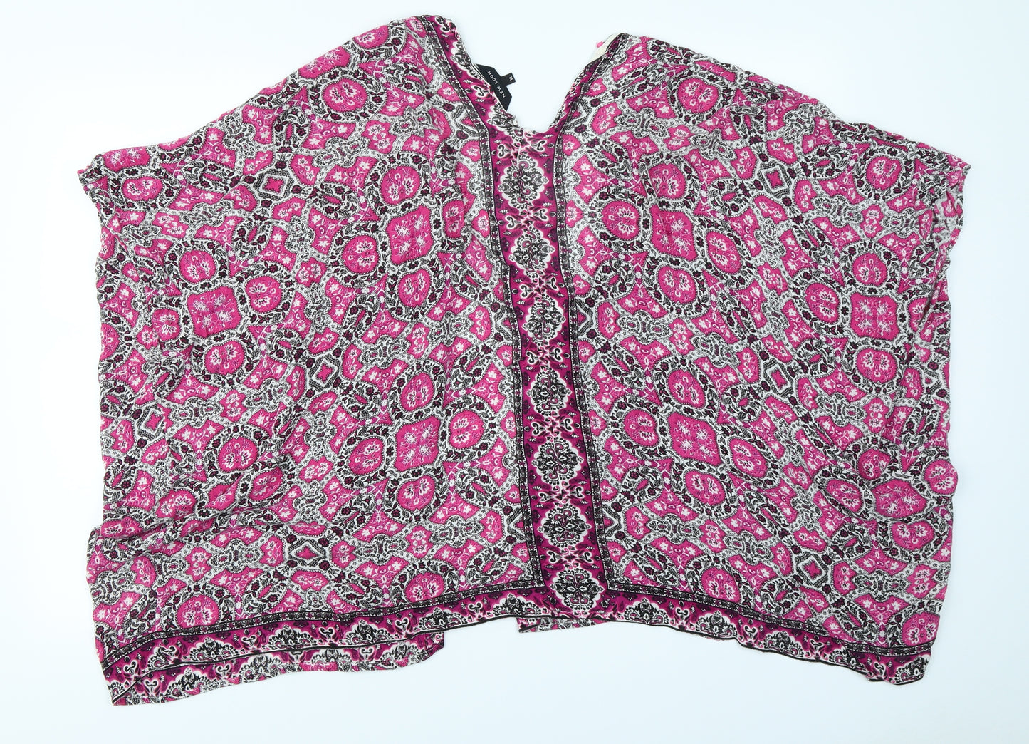 New Look Womens Pink Paisley  Shrug Jumper Size 14