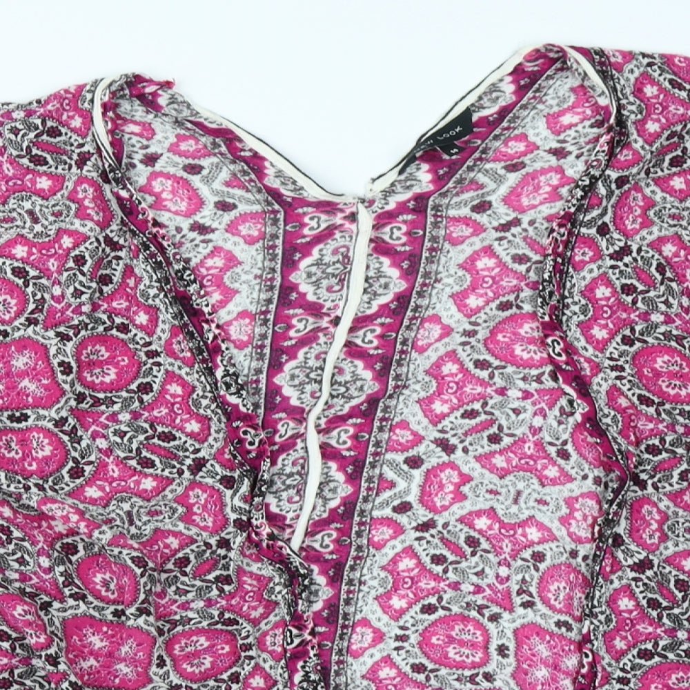 New Look Womens Pink Paisley  Shrug Jumper Size 14