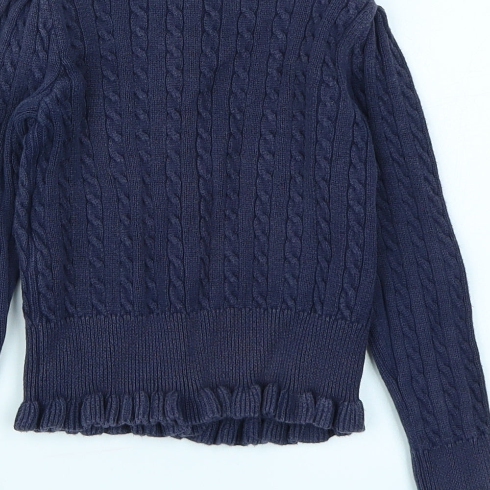 Ralph Lauren Girls Blue   Cardigan Jumper Size 3 Years