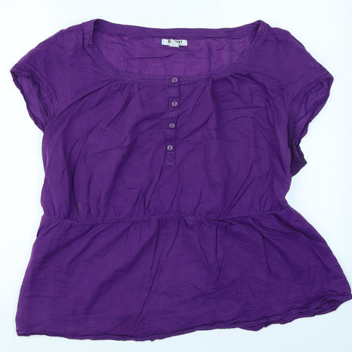 Old Navy Womens Purple   Basic Blouse Size 2XL