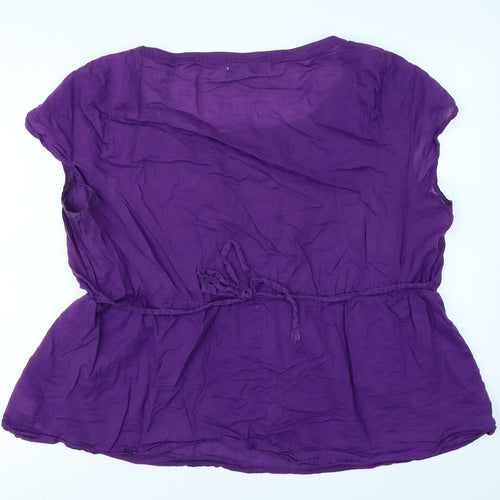 Old Navy Womens Purple   Basic Blouse Size 2XL