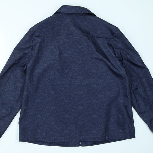 Bonmarché Womens Blue Floral  Jacket Blazer Size 16