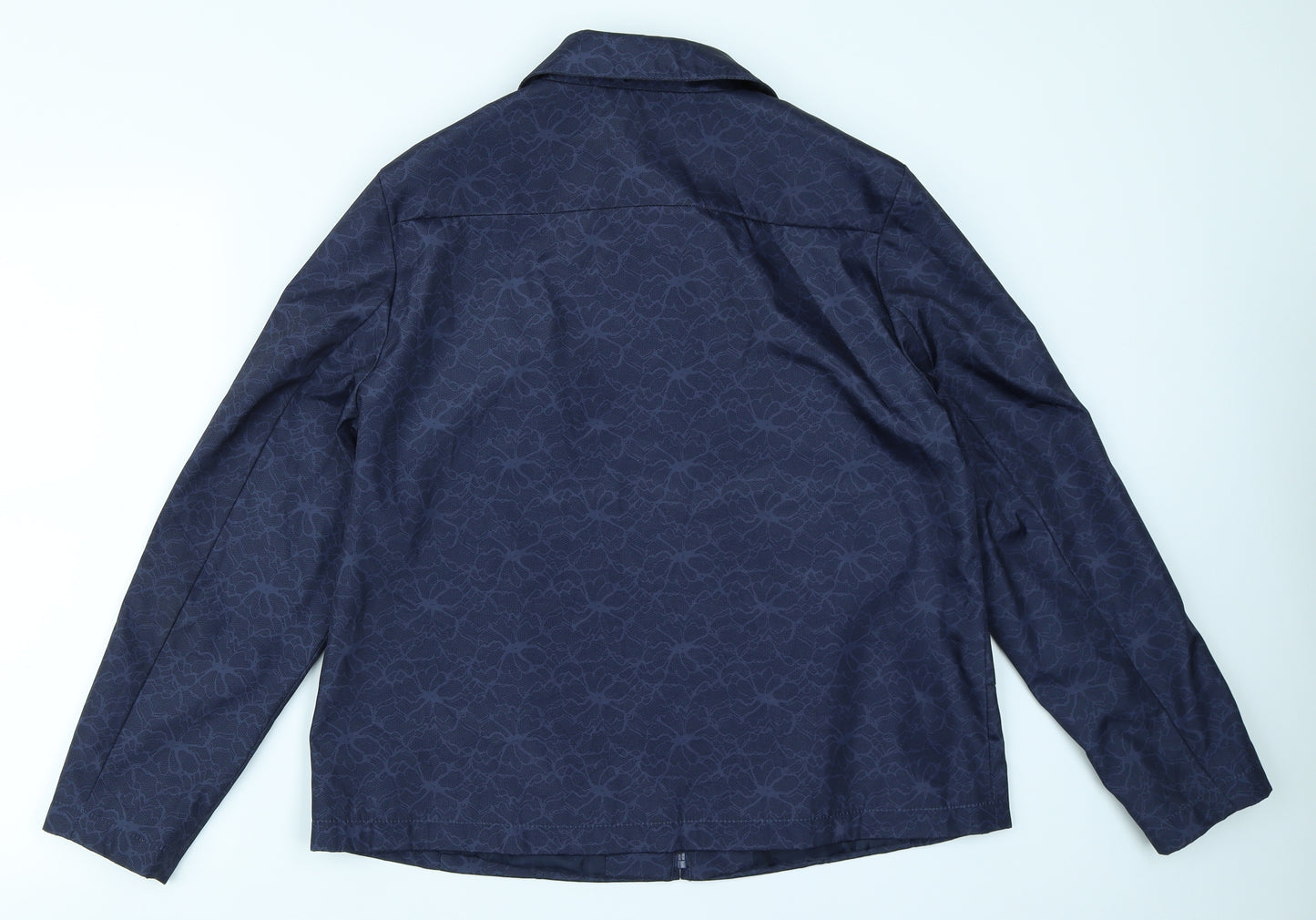 Bonmarché Womens Blue Floral  Jacket Blazer Size 16