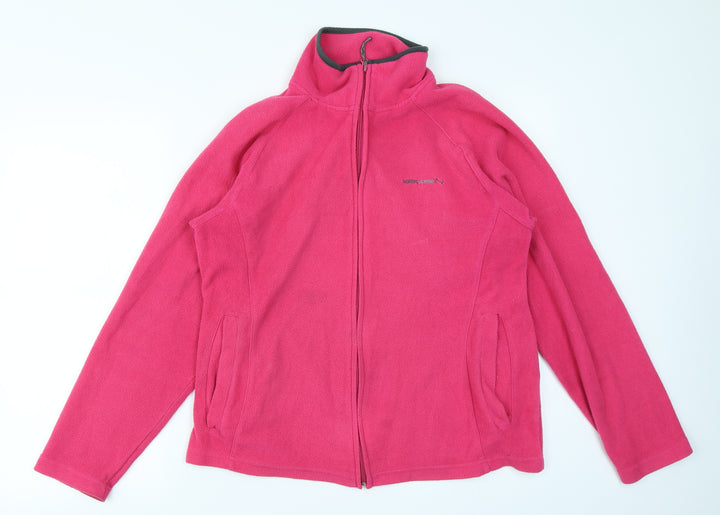 Nordic Alpine Girls Pink  Fleece Full Zip Sweatshirt Size 12 Years