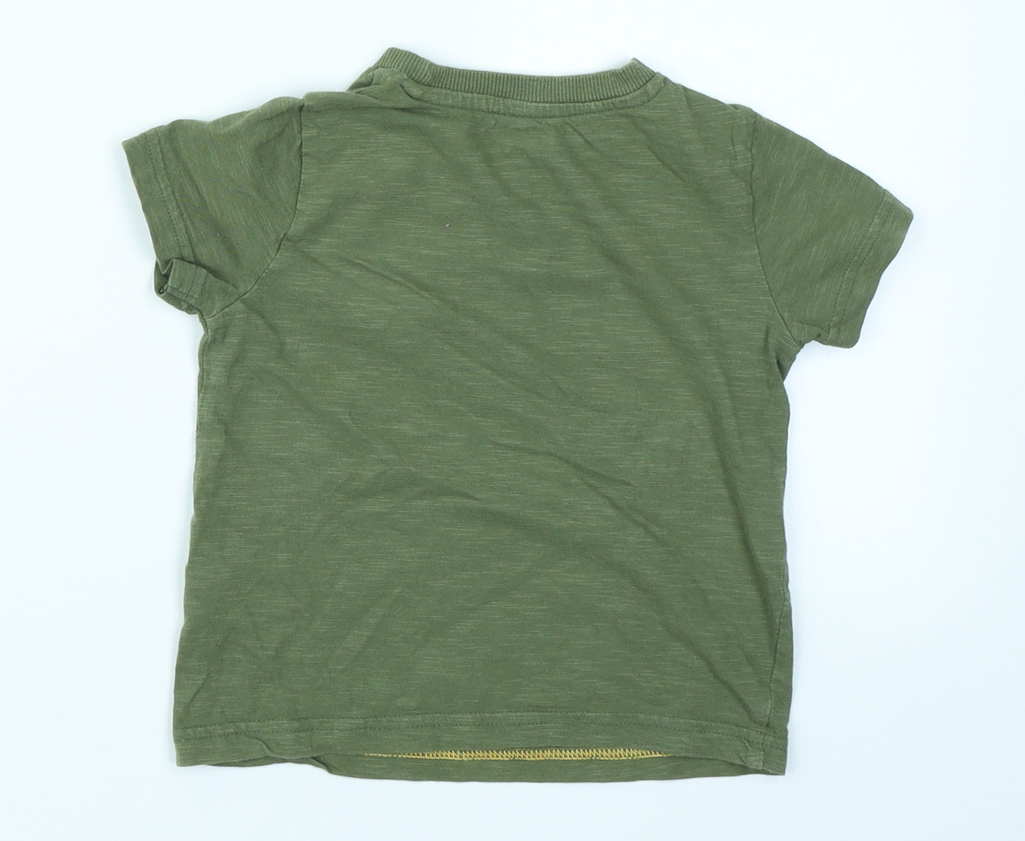 F&F Boys Green   Basic T-Shirt Size 18-24 Months  - Dinosaur