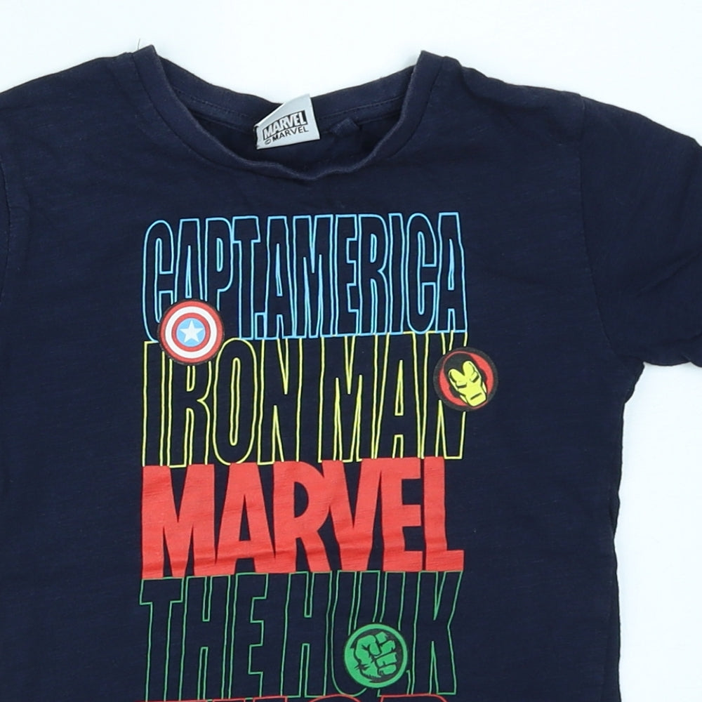 NEXT Boys Blue   Basic T-Shirt Size 4 Years  - Marvel