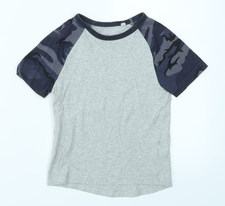 NEXT Boys Grey Camouflage Basic T-Shirt Size 3 Years