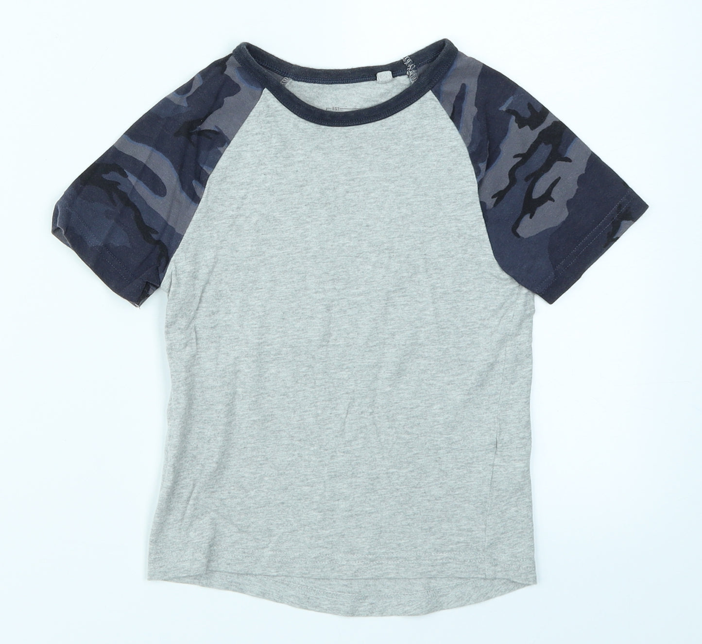 NEXT Boys Grey Camouflage  Basic T-Shirt Size 3 Years