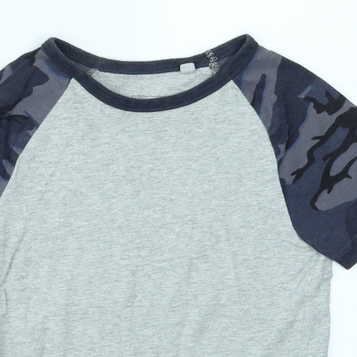 NEXT Boys Grey Camouflage  Basic T-Shirt Size 3 Years