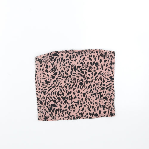 New Look Womens Pink   Cropped T-Shirt Size S