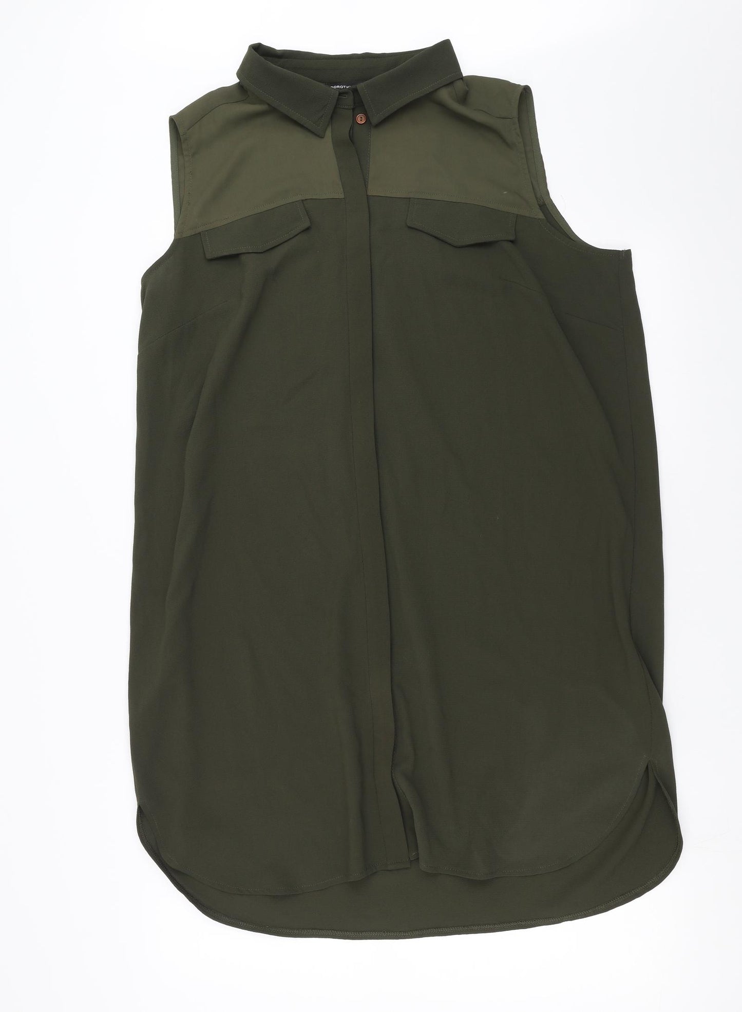 Dorothy Perkins Womens Green   Basic Blouse Size 18