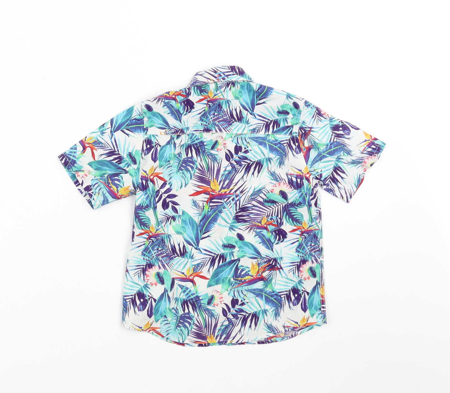 NEXT Boys Multicoloured Floral  Basic Button-Up Size 3-4 Years  - Tropical Print