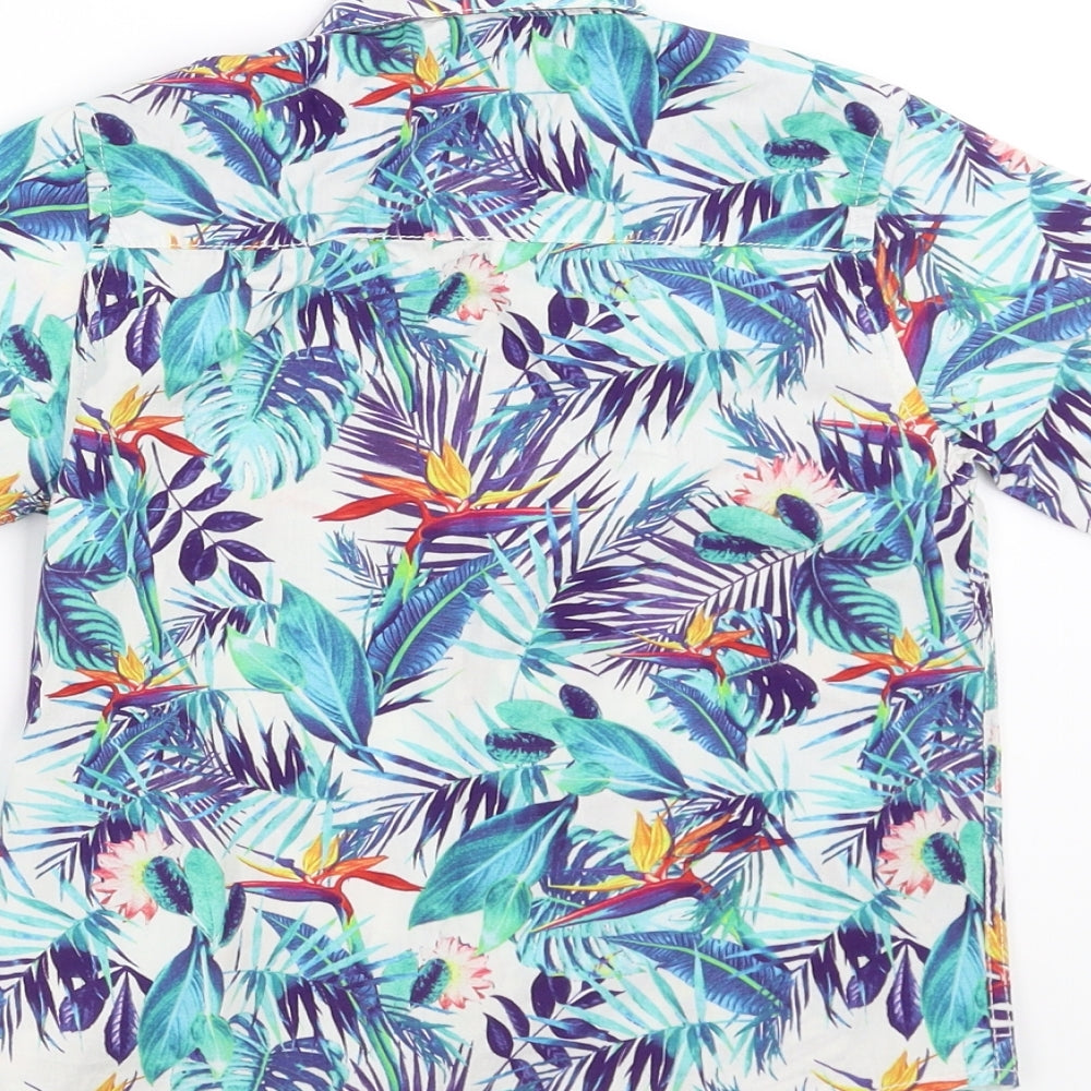 NEXT Boys Multicoloured Floral  Basic Button-Up Size 3-4 Years  - Tropical Print