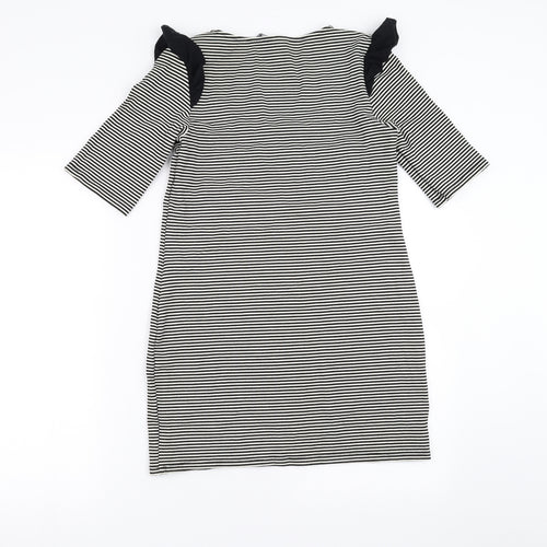 Dorothy Perkins Womens Black Striped  Mini  Size 14