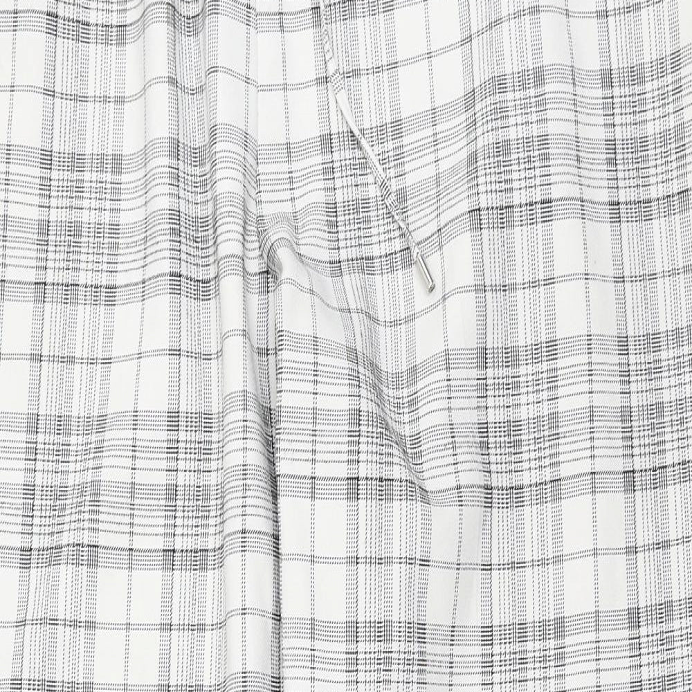 Primark Womens White Check  Trousers  Size 20 L28 in