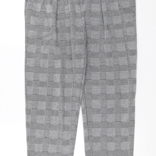 Preworn Womens Grey Houndstooth  Trousers  Size XL L26 in