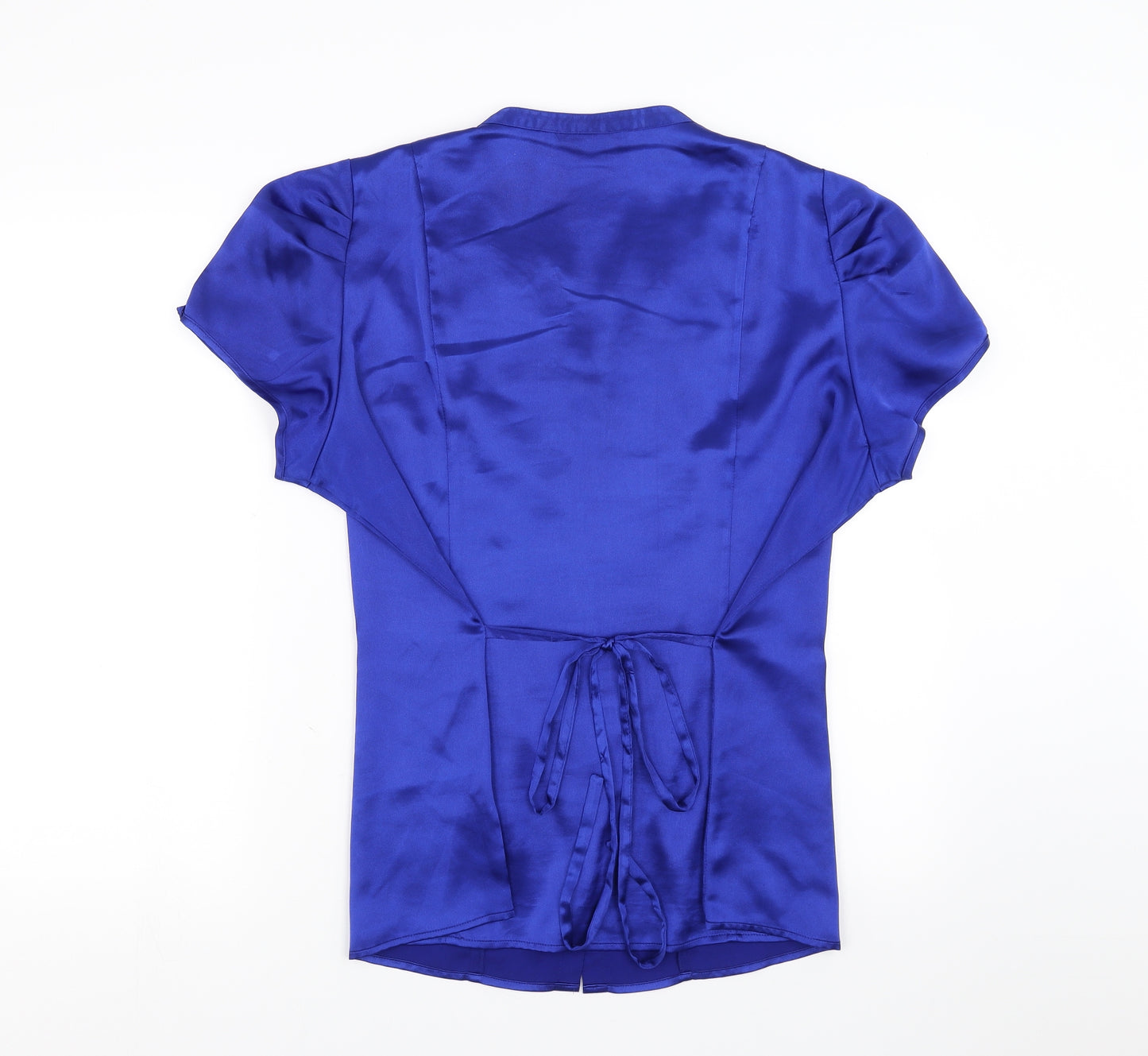 David Emanuel Womens Blue   Basic Blouse Size 22
