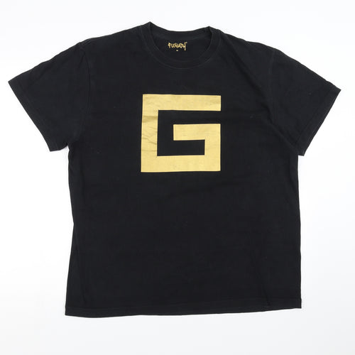 Fusey Mens Black    T-Shirt Size XL  - G