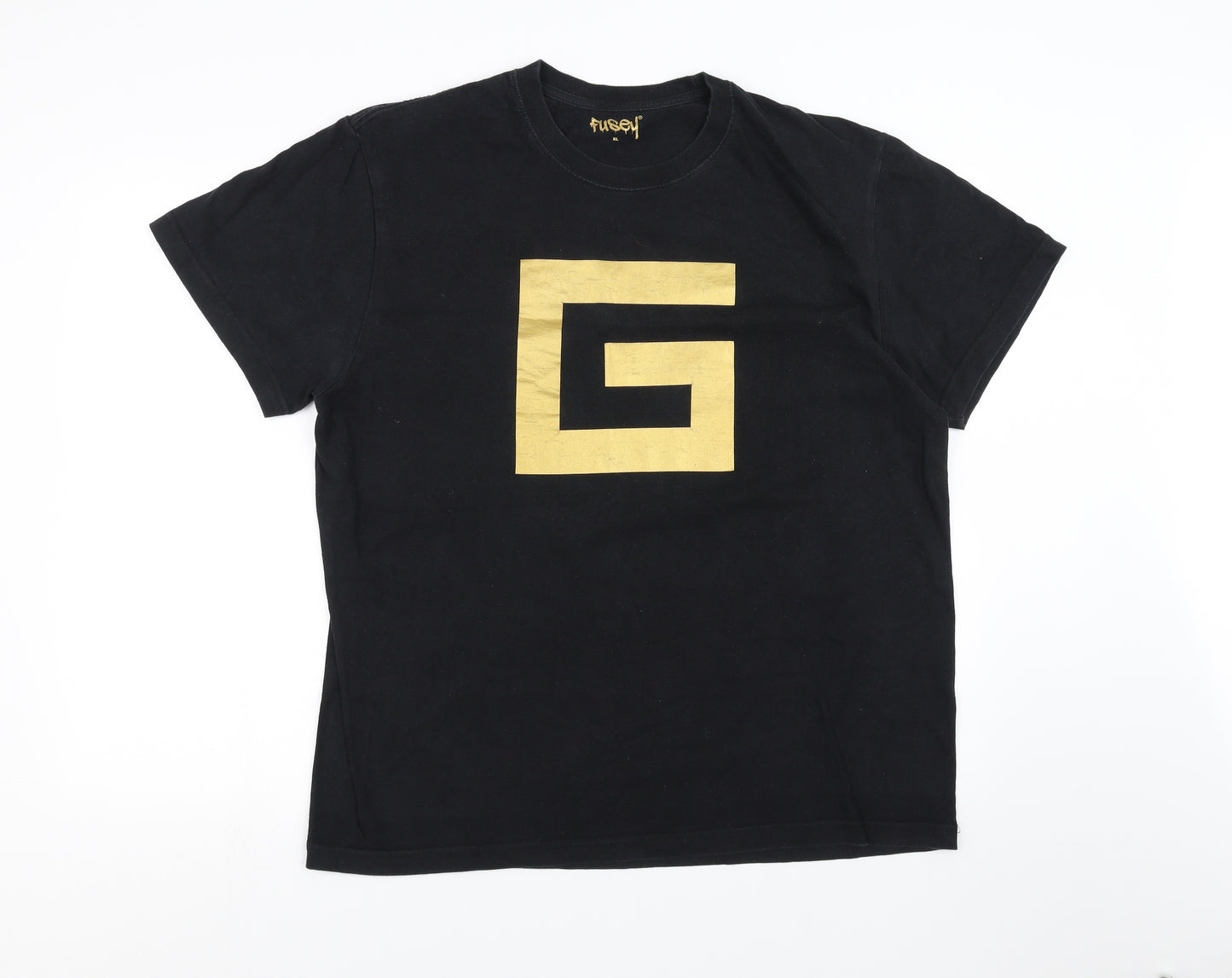 Fusey Mens Black    T-Shirt Size XL  - G