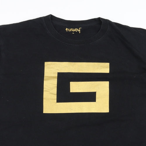 Fusey Mens Black    T-Shirt Size XL  - G