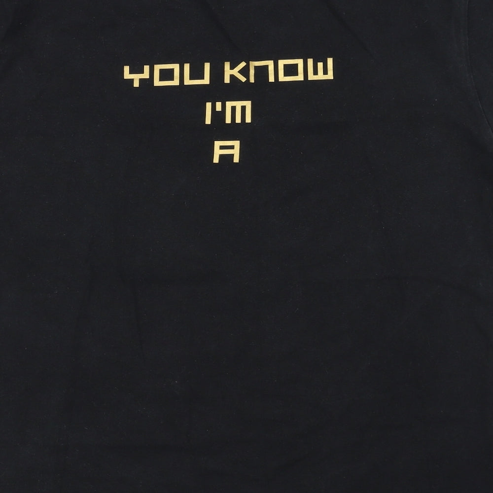 Fusey Mens Black    T-Shirt Size XL  - G