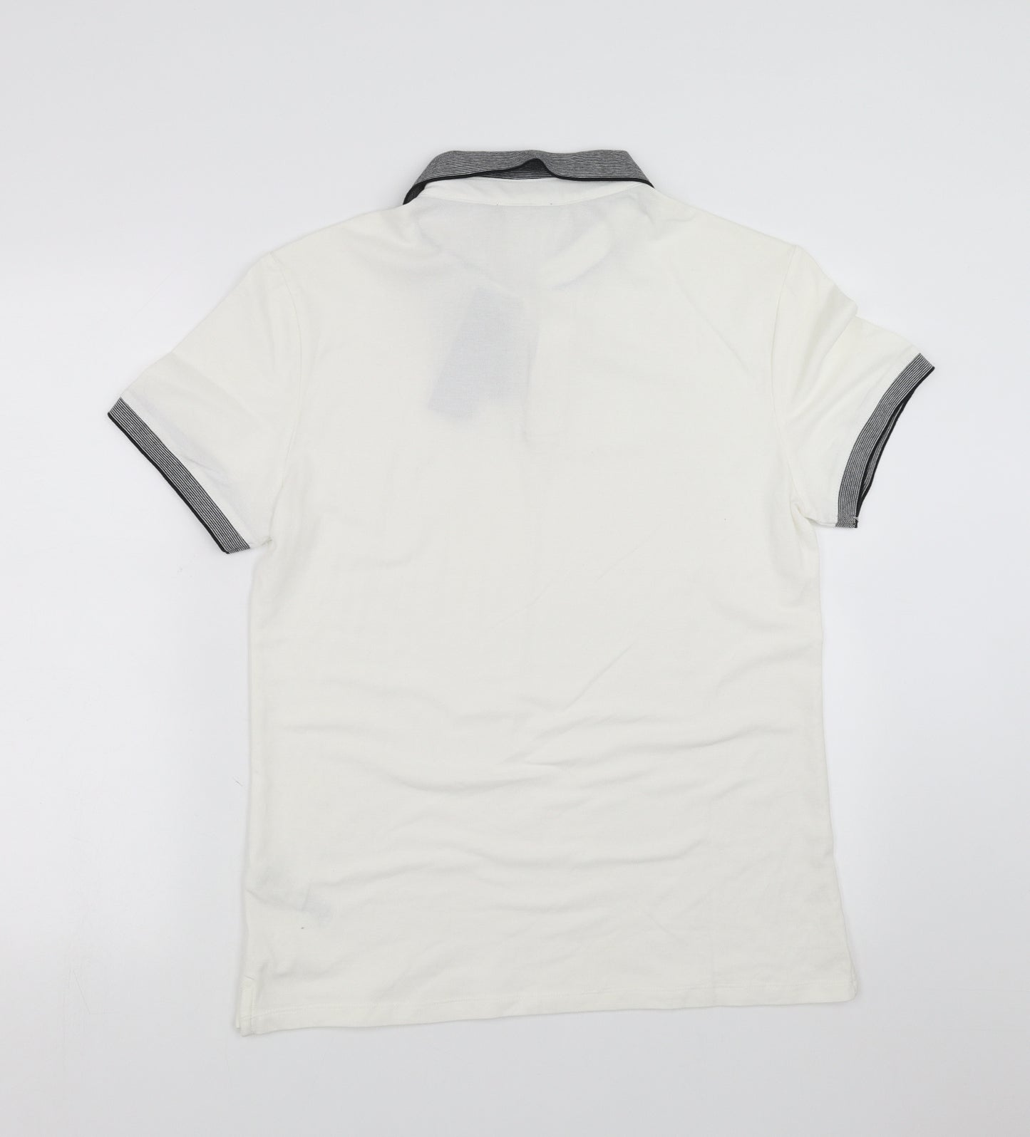 New Look Men Mens White    Polo Size L
