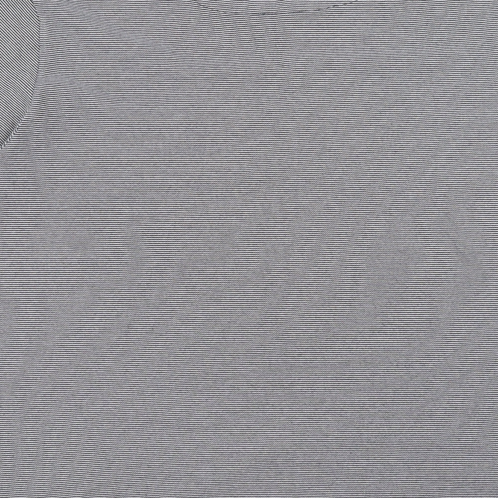 Burton Mens Blue Striped   T-Shirt Size 2XL