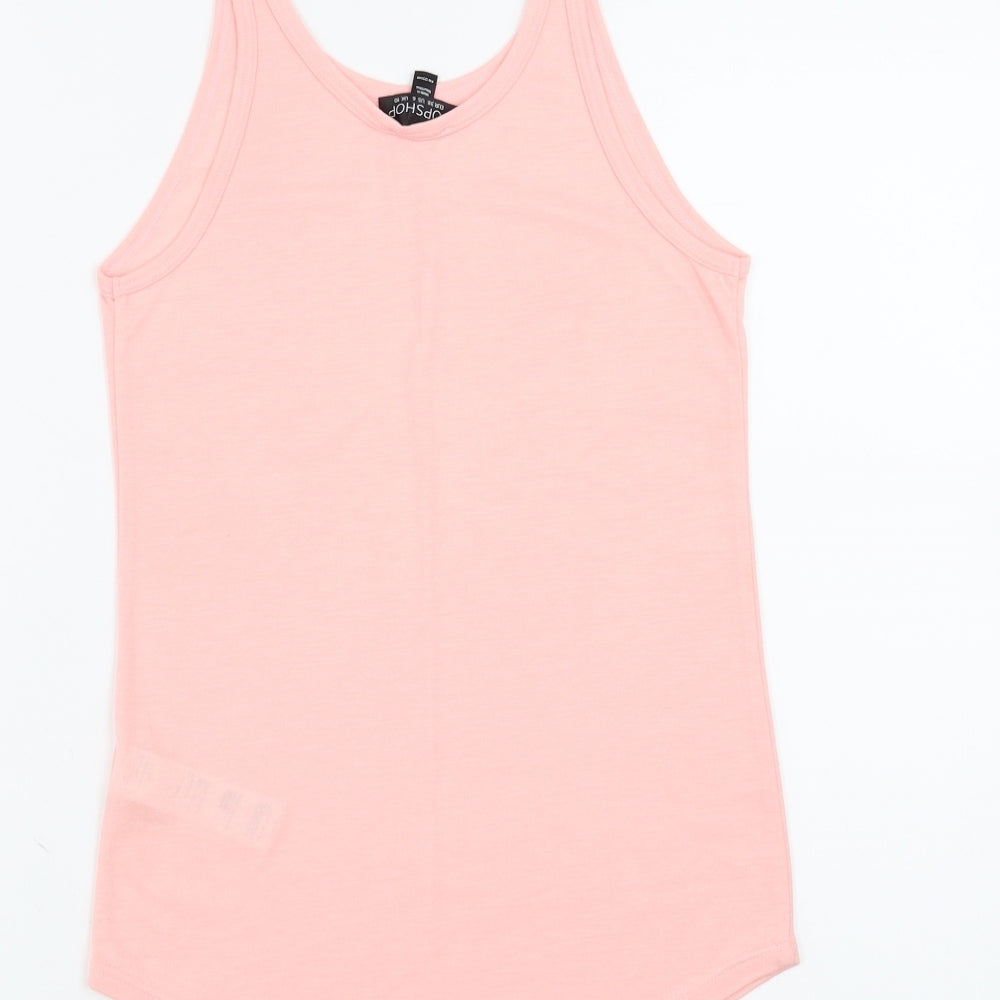 Topshop Womens Pink   Basic Tank Size 10