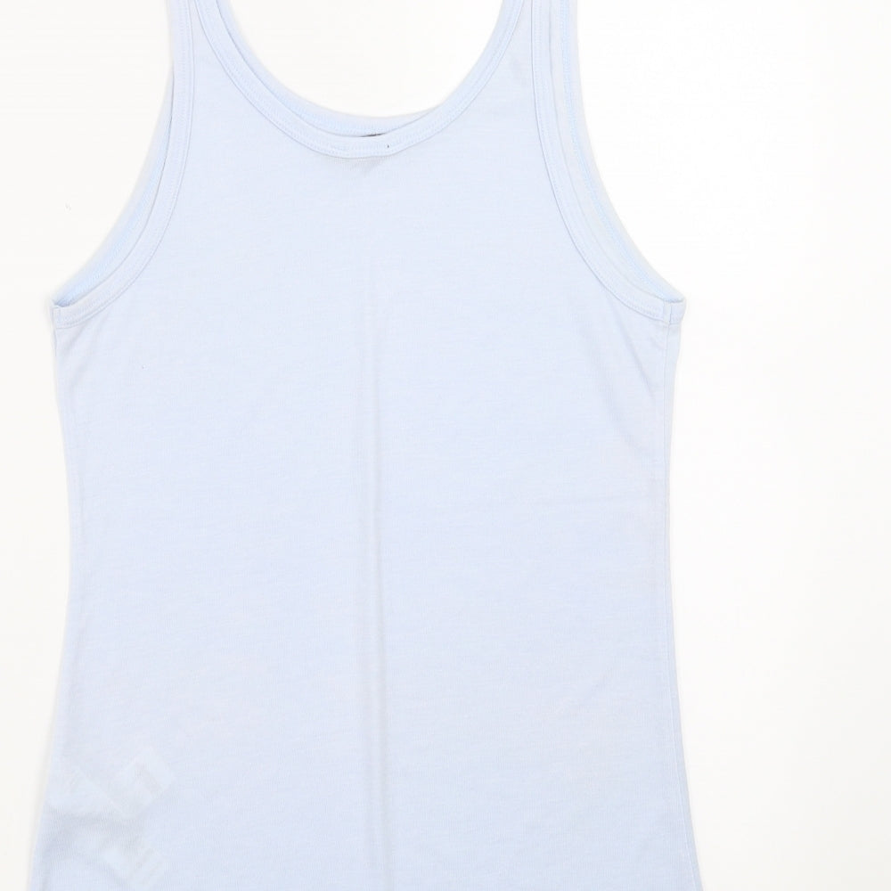 Topshop Womens Blue   Basic Tank Size 12