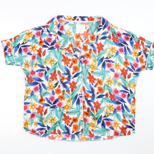 Matalan Womens Multicoloured Floral  Top Pyjama Top Size 10