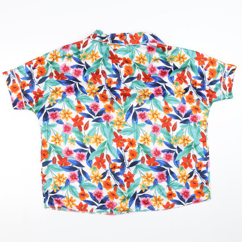 Matalan Womens Multicoloured Floral  Top Pyjama Top Size 10