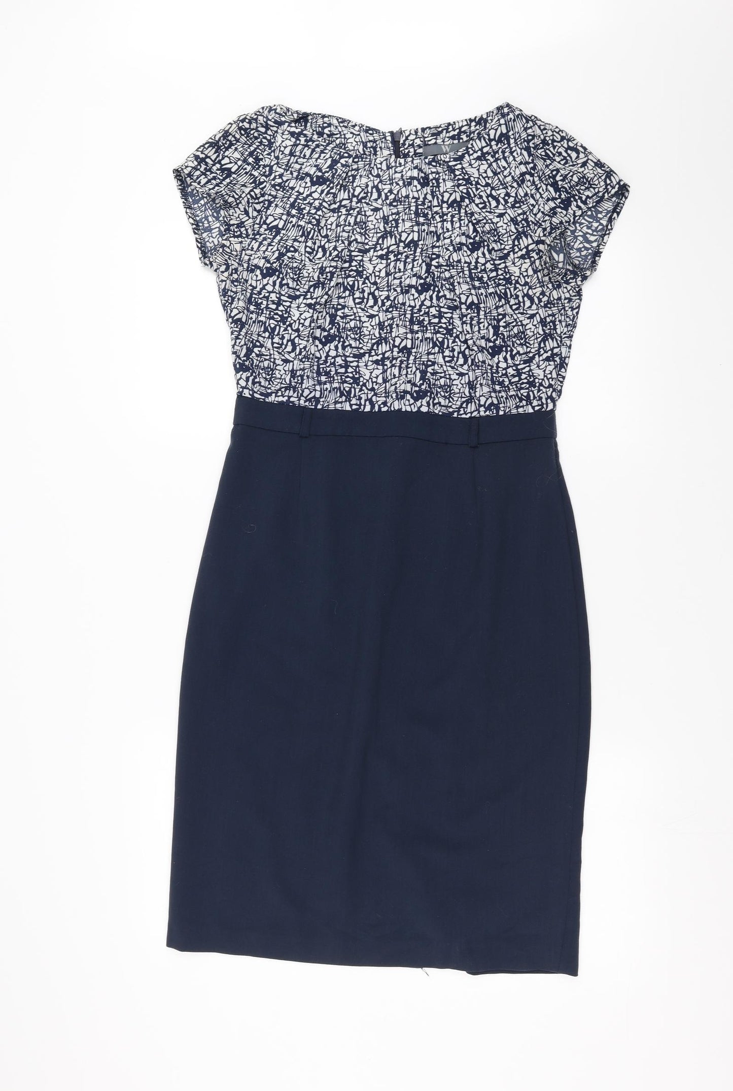 BHS Womens Blue   Pencil Dress  Size 10