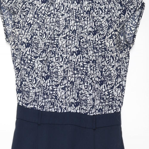 BHS Womens Blue   Pencil Dress  Size 10